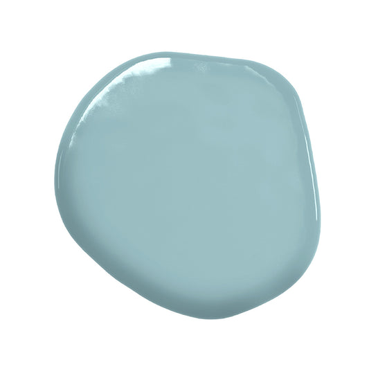 Swatch of Colour Mill Sea Mist oil-based food coloring, showcasing a soft dusty green-blue hue ideal for baking and cake decorating
