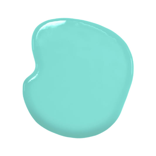 Colour Mill Tiffany oil-based food colouring swatch in vibrant mint aqua