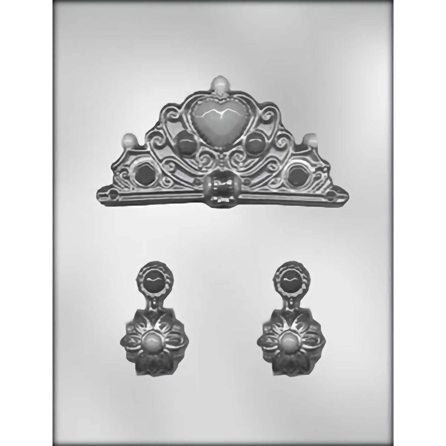 Crown & Earrings Chocolate Mold