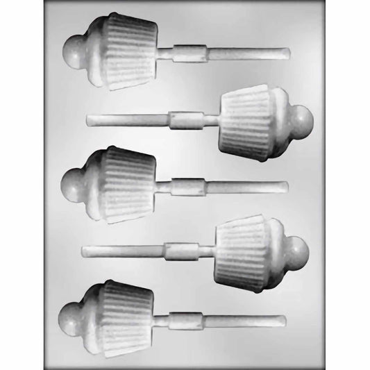 Cupcake Chocolate Lollipop Mold, 2 1/4"