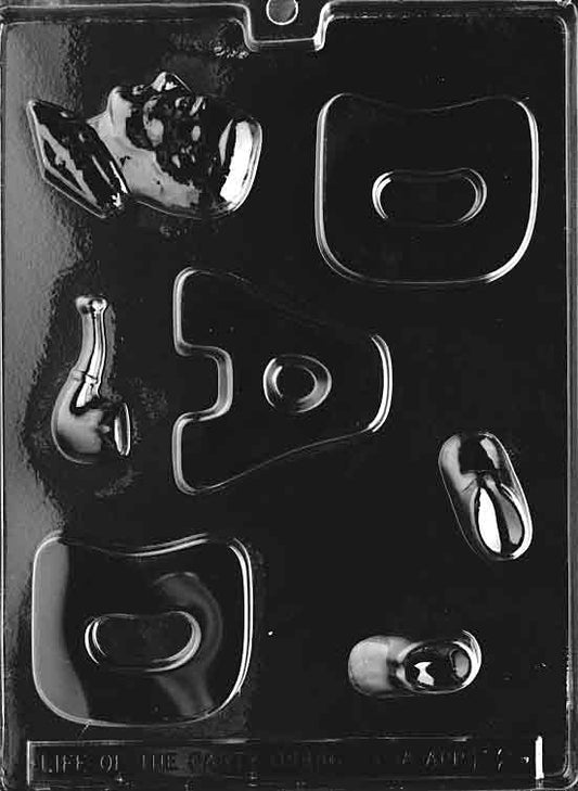Block letter chocolate mold spelling DAD