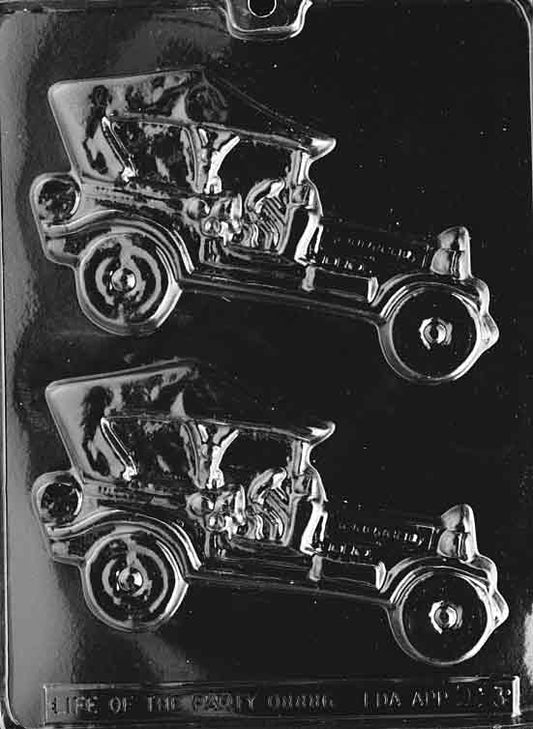Chocolate mold with antique-style cars