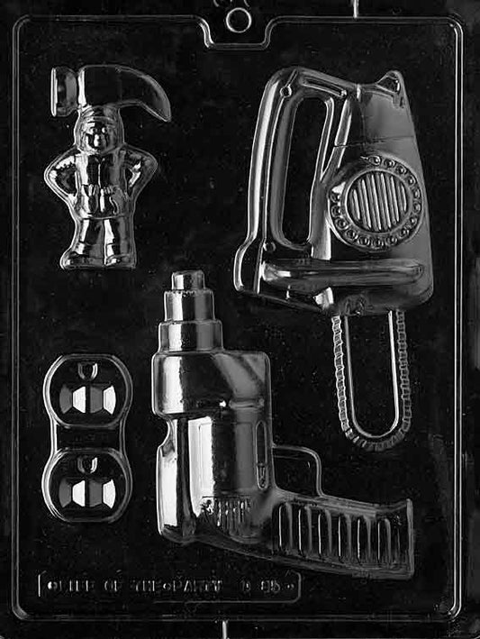 Chocolate mold set of various power tools