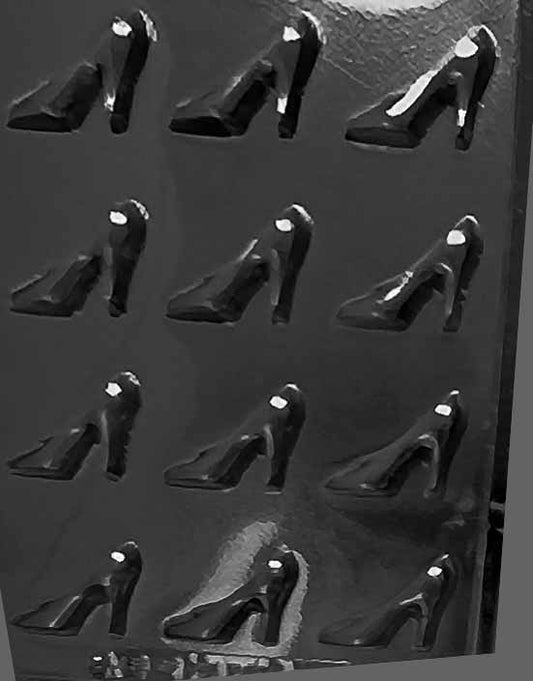 Mini high heel shoe-shaped chocolate mold