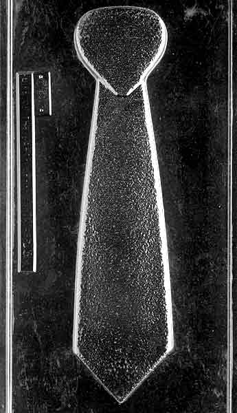 Large chocolate mold shaped like a necktie
