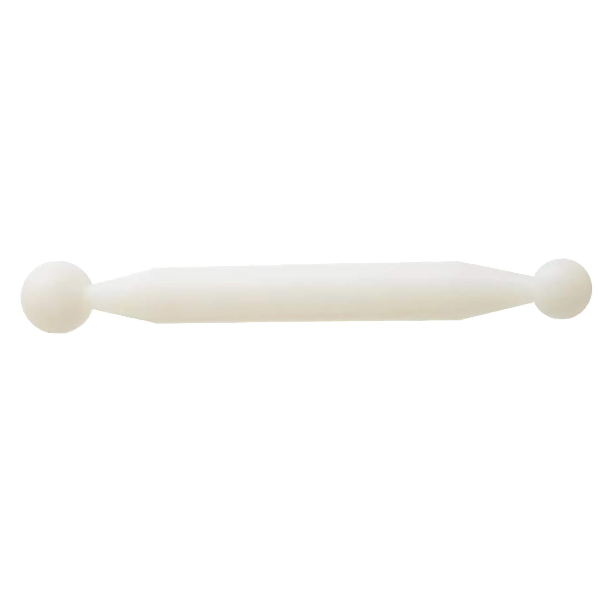 Ateco double ended ball fondant tool with a versatile dual-head design, featuring a large ball on one end and a smaller ball on the other, made of durable plastic.