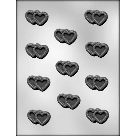 Double Filigree Heart Chocolate Mold