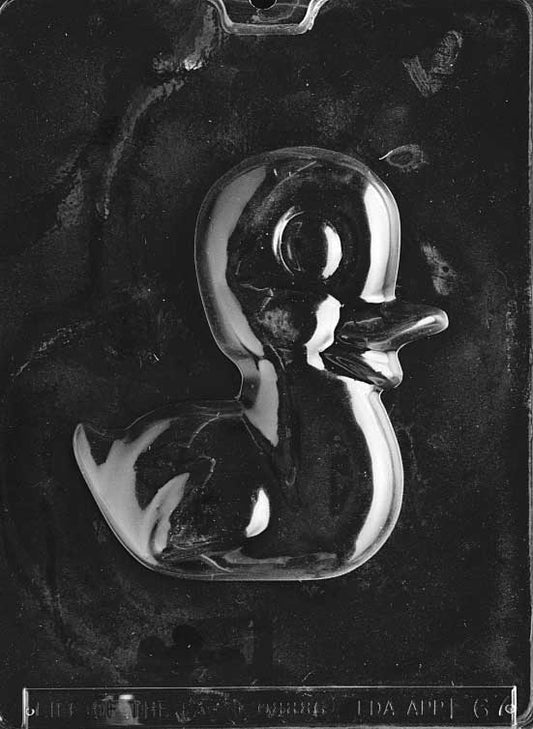Large duck chocolate mold with rounded body and smooth detailing.