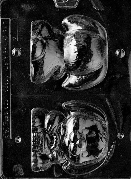 3D chocolate mold of bunny with large floppy ears, hollow style.