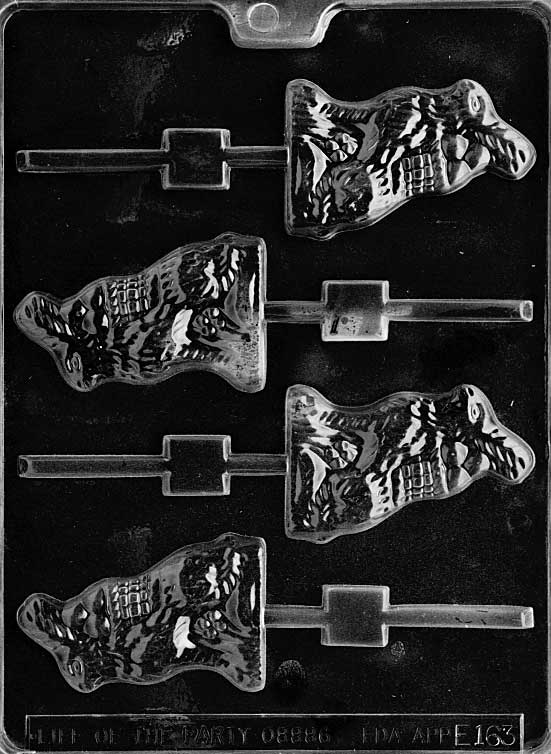 Chocolate mold of bunny with basket on its back, designed for flat pieces.