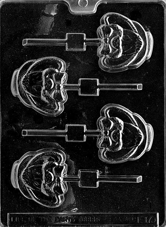 Cute Big Earred Bunny Head W mold E179, rounded bunny face with long ears and smile; compact plaque size.