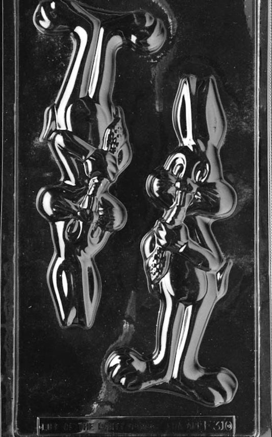 RABBIT EATING CARROT mold showing bunny holding and biting into large carrot.