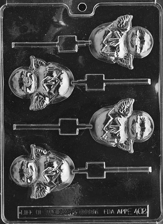 HATCHING CHICK Lollipop mold showing baby chick emerging from cracked egg.