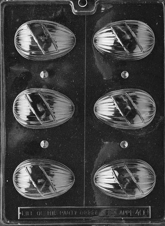 NAME EGG mold featuring blank surface for custom lettering.