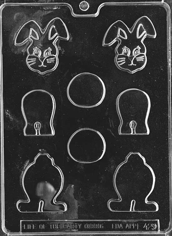 STACK BUNNY mold with vertically stacked bunny shapes in a whimsical design.