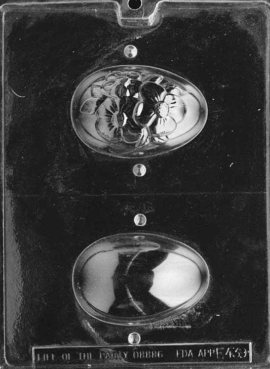 DOGWOOD EGG mold featuring raised dogwood flower on oval egg.