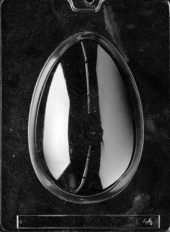 LARGE EGG mold with smooth oval shape for oversized chocolate egg.