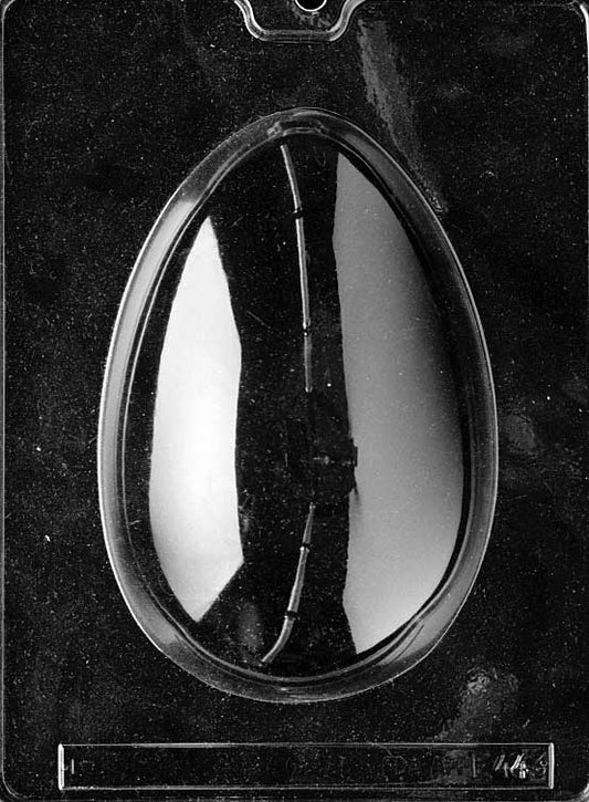 LARGE EGG mold with smooth oval shape for oversized chocolate egg.