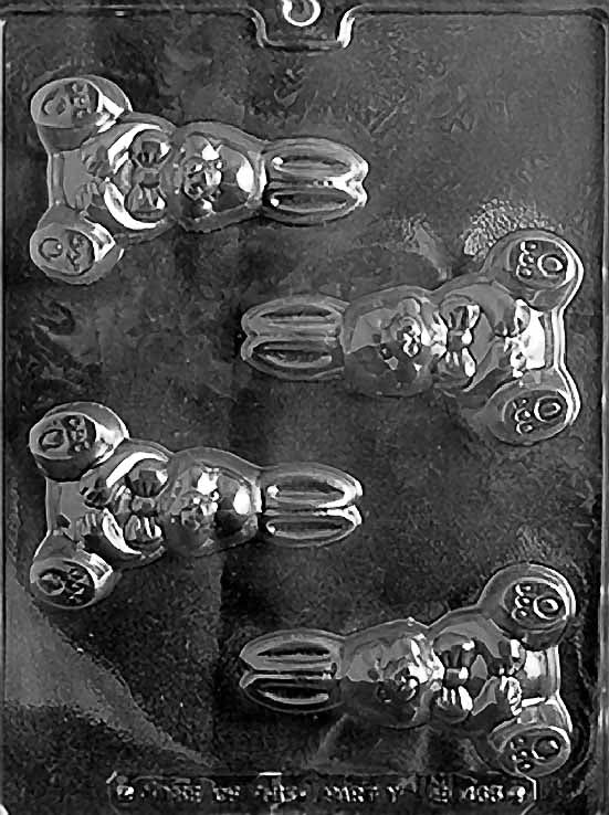 EASTER BUNNY mold featuring upright bunny figure with simple detail.