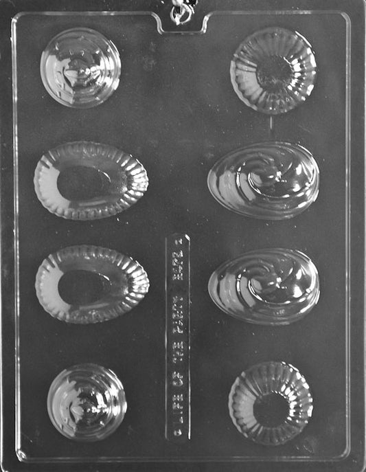 3D EGG CUPCAKES mold showing egg-shaped cavity styled like cupcake.