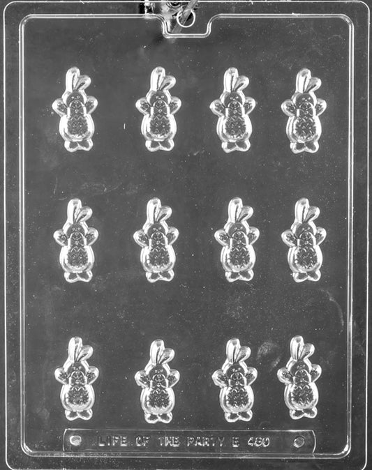 EASTER BUNNY DECOS mold featuring small bunny shapes for decoration.