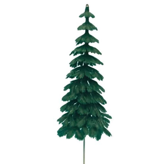 A large, life-like evergreen fir tree cupcake pick, perfect for winter-themed cakes, Christmas celebrations, or forest-inspired dessert presentations.