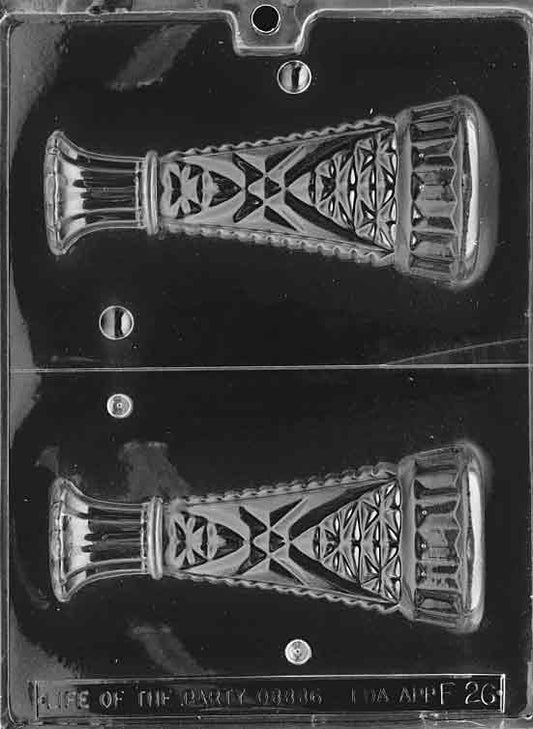 BUD VASE mold featuring tall vase-shaped chocolate design.