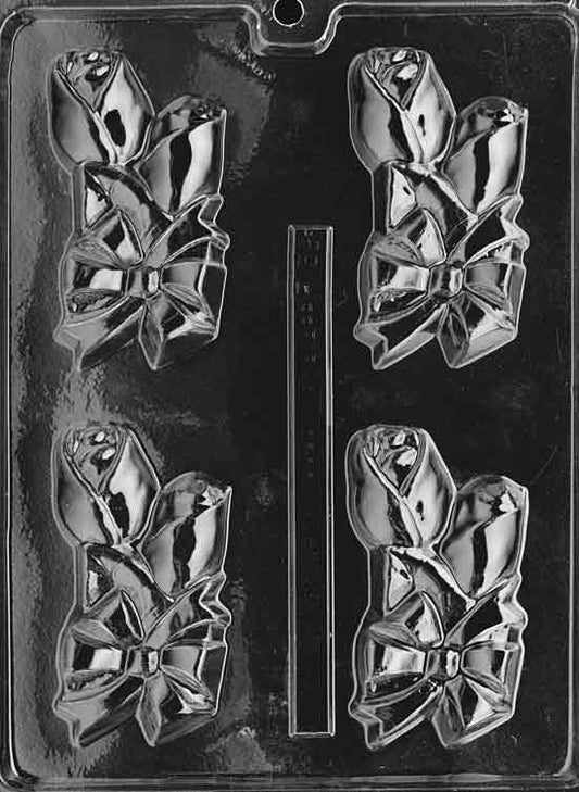 SMALL CORSAGE mold featuring floral corsage chocolate design.