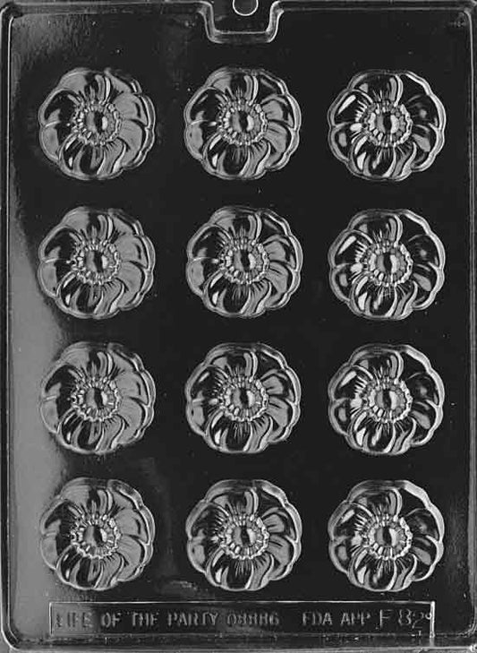 FLOWER MINT mold featuring small flower-shaped mint chocolate cavities.