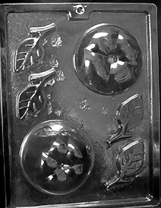3D LARGE APPLE mold featuring a full 3D apple-shaped chocolate.