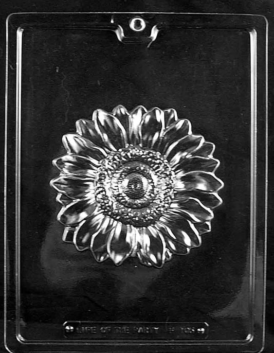 LARGE SUNFLOWER mold featuring oversized sunflower chocolate design.