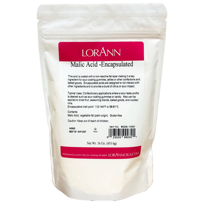 Malic Acid Encapsulated Powder - 4 ounces