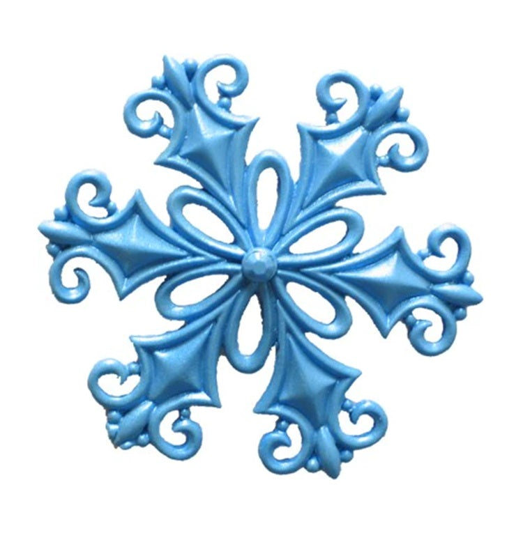 Blue Filigree Snowflake