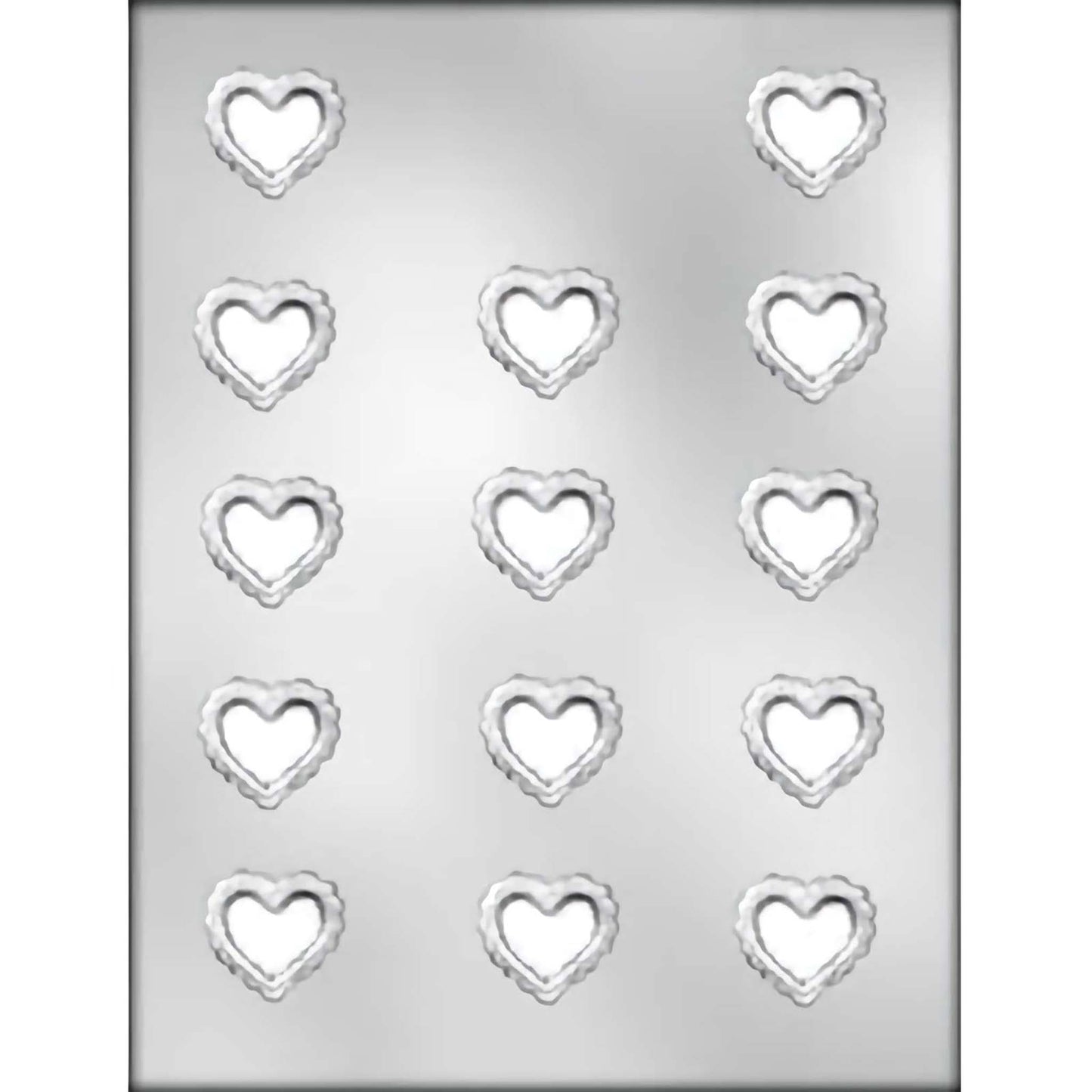 Filigree Heart Chocolate Mold, 1 1/4"