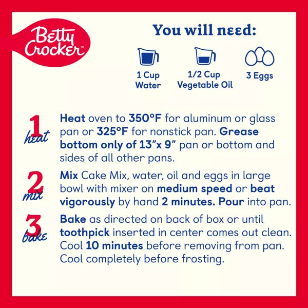 Betty Crocker Cake Mixes - 13.25 ounces