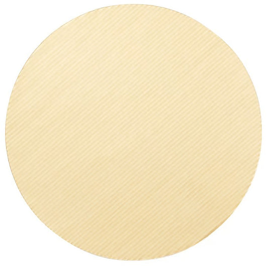 Gold round cake board with a textured finish, providing sturdy support for cakes and baked goods.