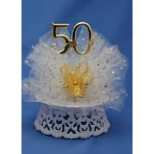 Commemorative 25th-anniversary mini cake topper, featuring a silver '25' numeral on a delicate lace base with an intricate floral pattern, perfect for celebrating a milestone silver wedding anniversary.