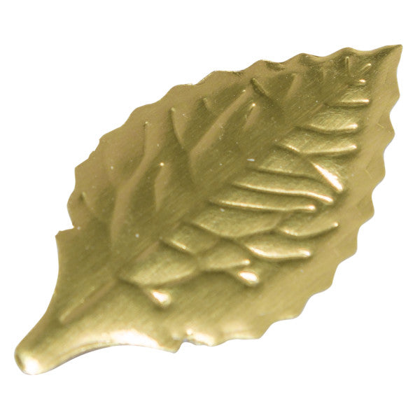 Gold Rose Foil Cake Decoration Leaves 1 3/8" - 144 Pack