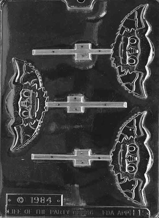 Cute Goblins Lollipop mold showing a playful goblin face for chocolates.