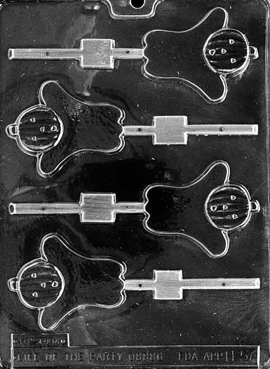 Pumpkin Head Ghost Pop mold combining ghost and pumpkin shapes.