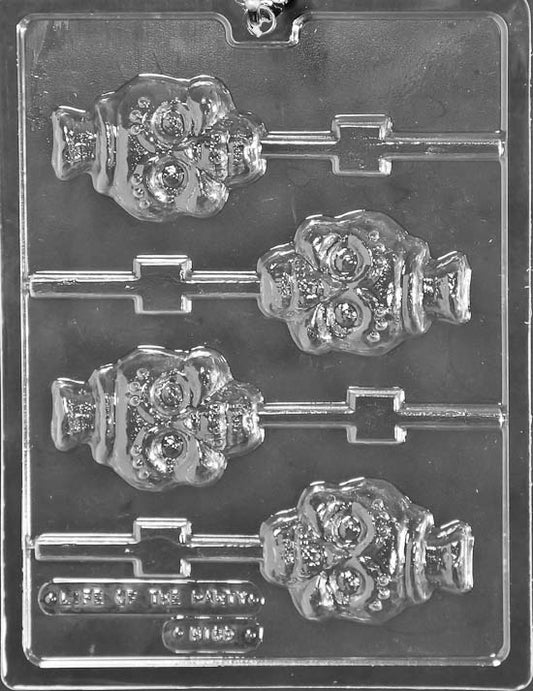 SKULL Lollipop mold, skull face lollipop cavity for chocolates.