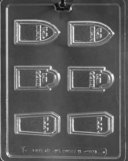 TOMBSTONES mold, assorted gravestone sayings like RIP and UR NEXT.