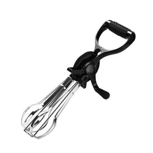 Black and clear kitchen tool on a white background