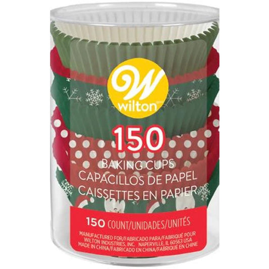 Traditional Designs Christmas Baking Cups