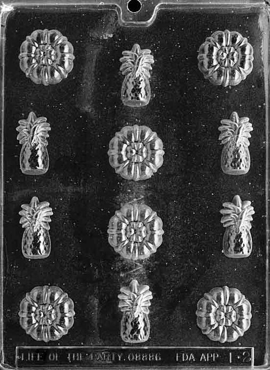 Image shows HAWAII PINEAPPLE mold with small, tropical pineapple-shaped cavity.