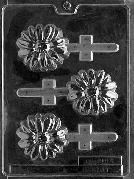 Image shows DAISY POP mold with a large flower-shaped cavity featuring detailed petals.