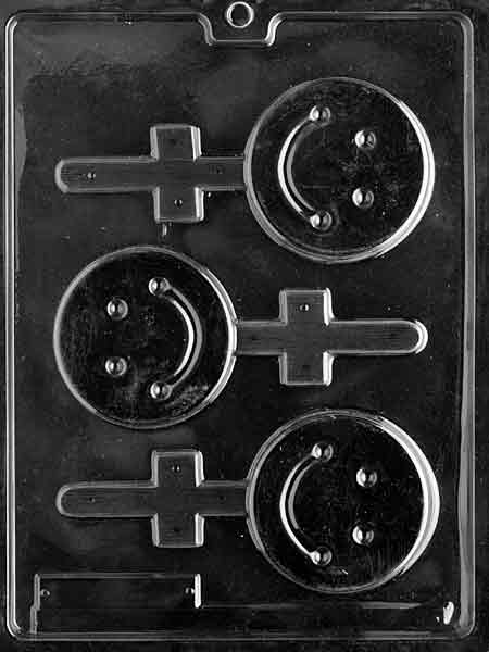 Image shows SMILE FACE POP mold featuring a large round smiley face design.
