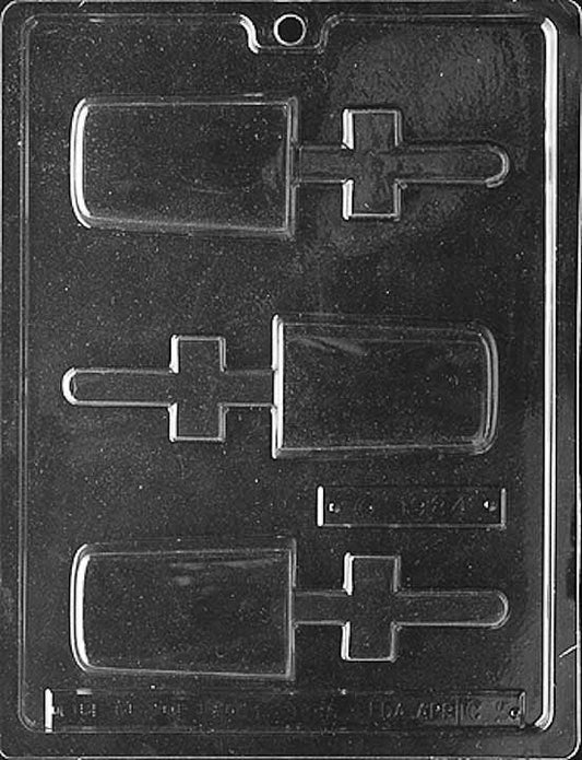 Image shows TRADITIONAL BAR TYPE mold with a sharp rectangular cavity.
