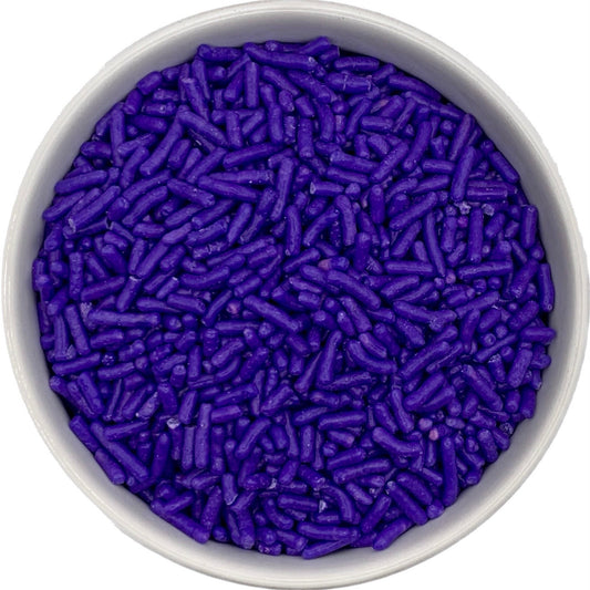 Purple Jimmies Sprinkles in a Bowl