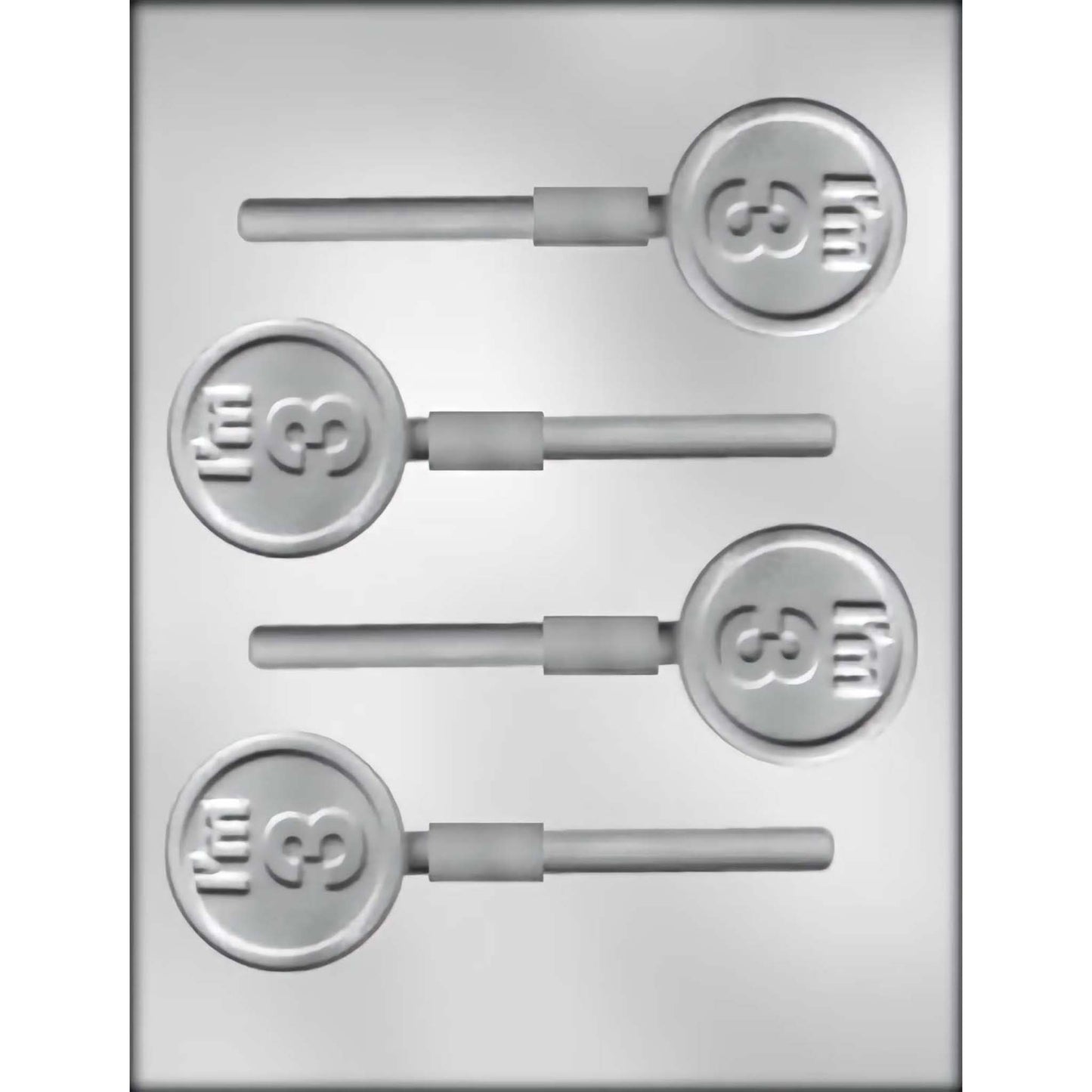 I'm 3 Chocolate Lollipop Mold